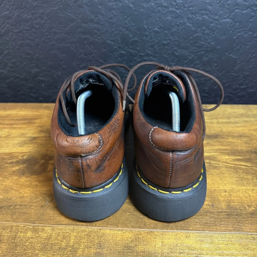 Dr. Martens 9369 Brown Leather Air‎ Cushion Oxford Shoes Mens 12
